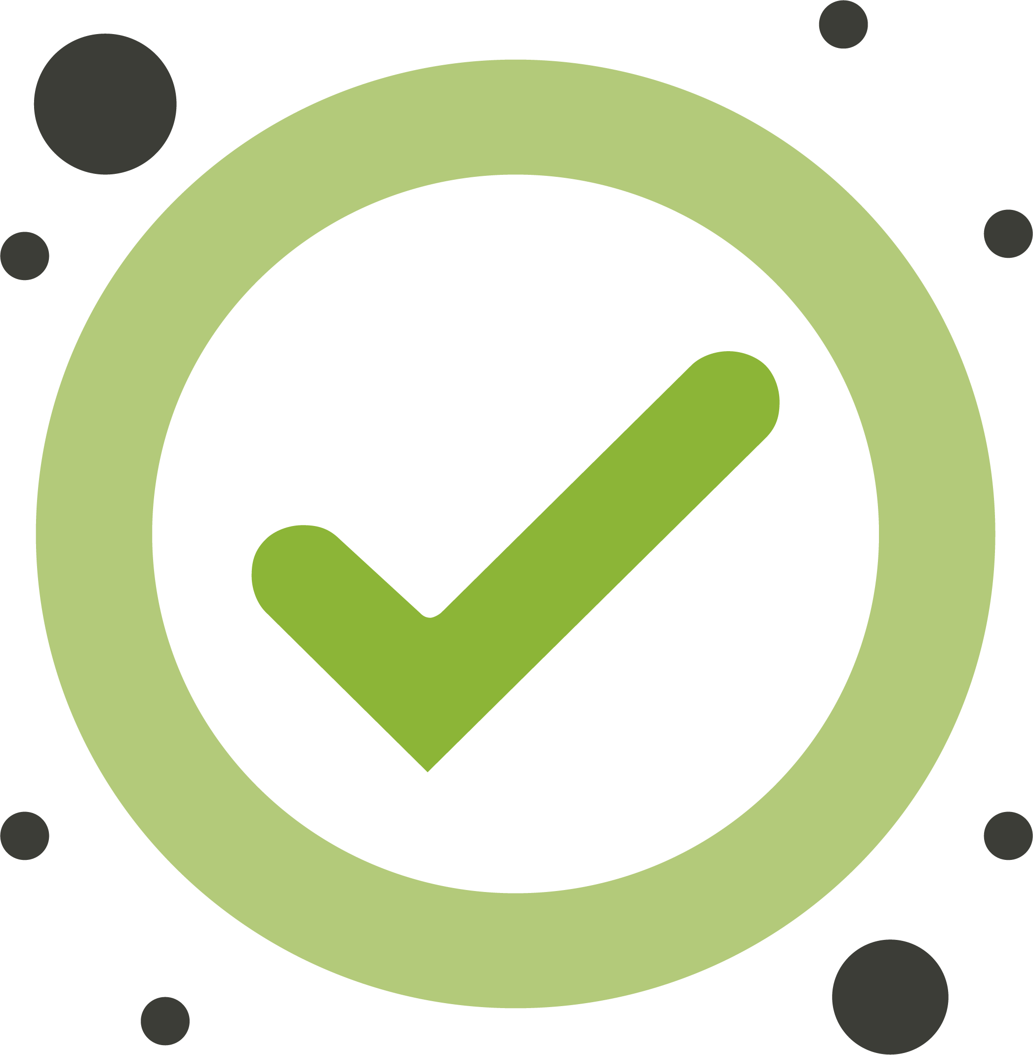 Grünes Check-Icon von groove2grow als Symbol für geprüfte Qualität und Vorteile des Angebots.