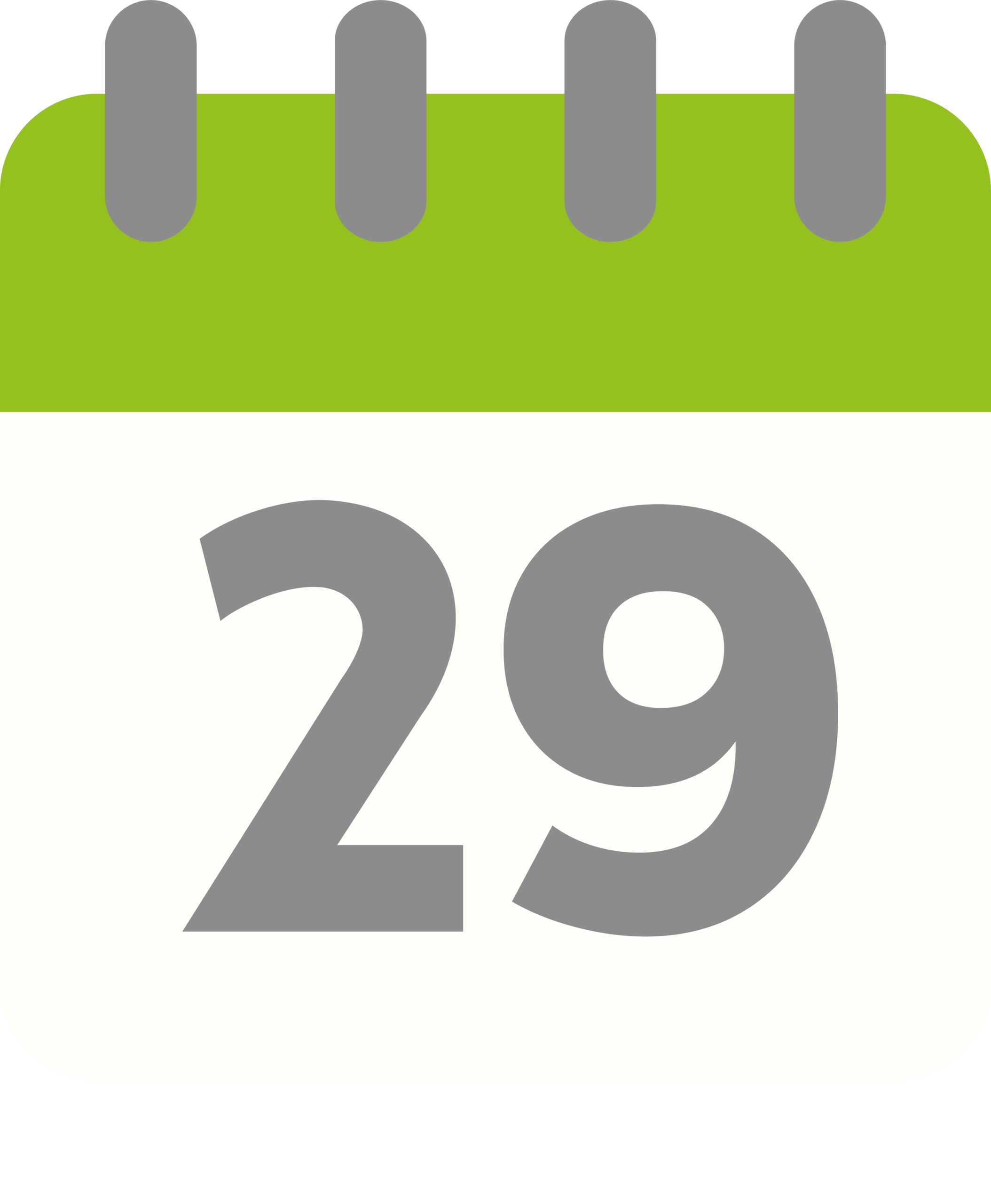 Ein Kalender-Icon mit der Zahl 29 – Symbol für den Welttanztag und den regelmäßigen groove2grow Newsletter.